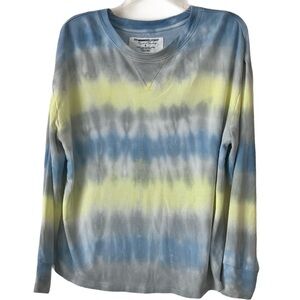 The Sweatshirt Project Sweatshirt, Sz. S, Blue/Yellow Tie Dye